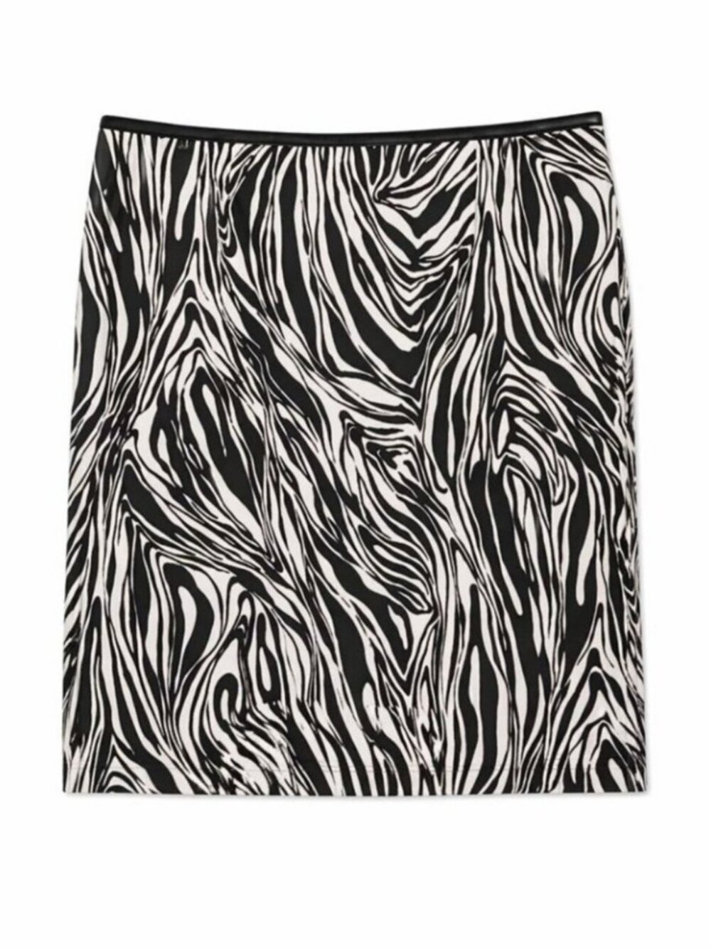 Willi Smith Black & White Pencil Skirt